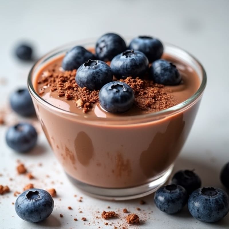 Silky Chocolate Protein Pudding with Greek Yogurt