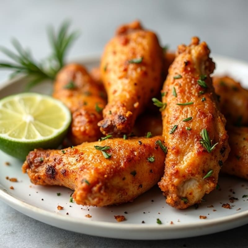 Crispy Baked Garlic-Herb Wings