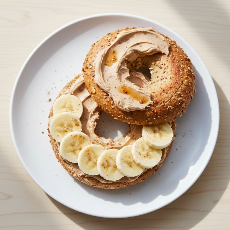 Banana Bagel with Fig Cream Cheese