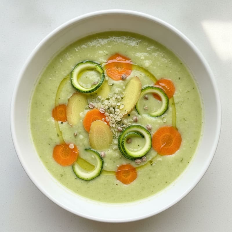 Steamed Vegetable and Ginger Soup