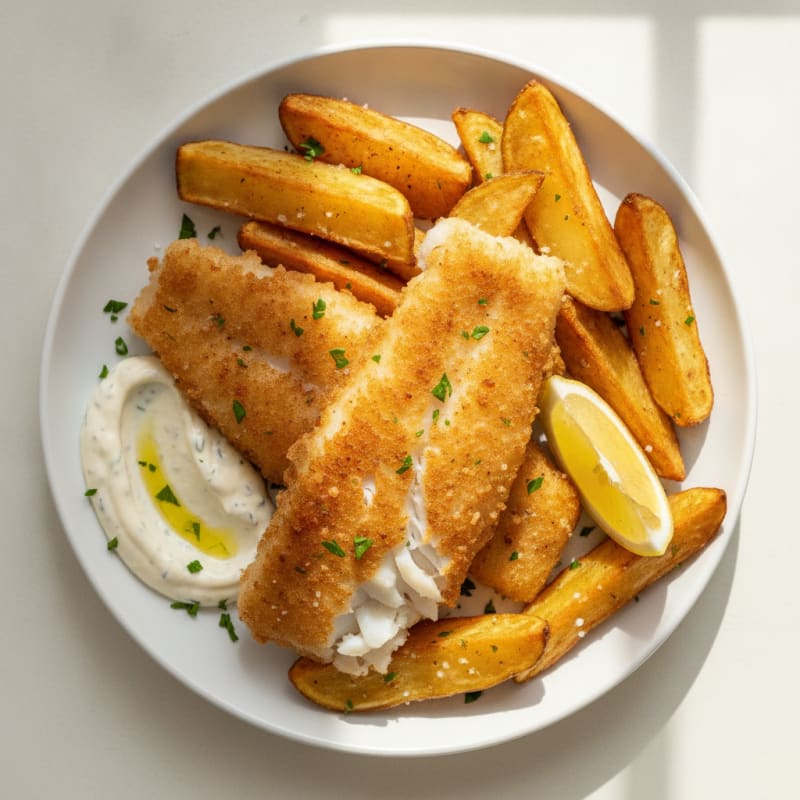 Beer-Battered Fish and Chips