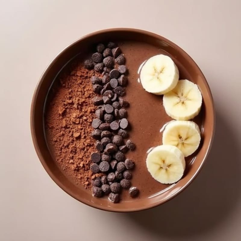 Creamy Triple Chocolate Protein Smoothie Bowl