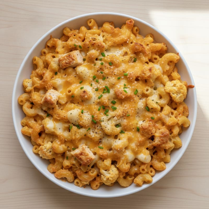 Baked Macaroni with Three Cheeses