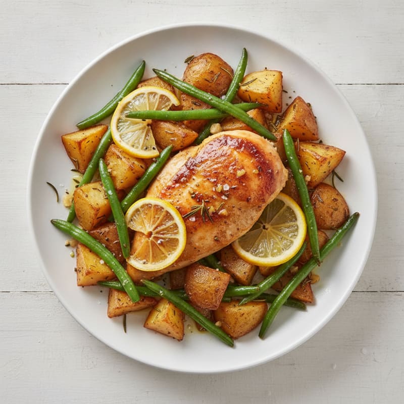 Lemon Herb Roasted Chicken and Potatoes