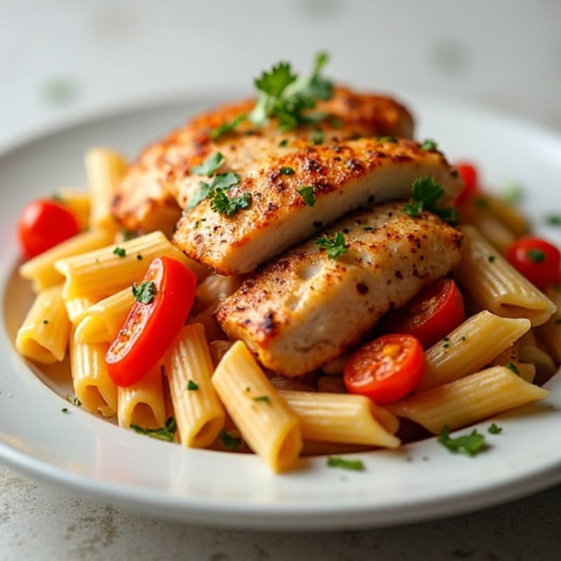Creamy Cajun Chicken Pasta with Bell Peppers