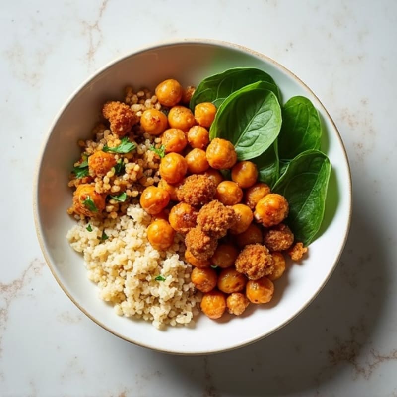 Crispy Chickpea and Quinoa Power Bowl