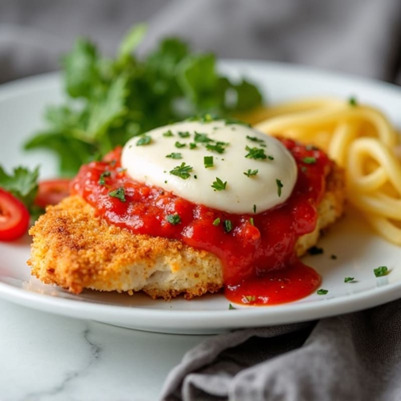 Healthy Crispy Chicken Parmesan