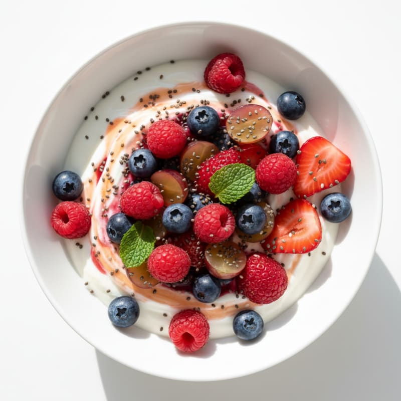 Creamy Greek Yogurt Protein Bowl with Mixed Berries