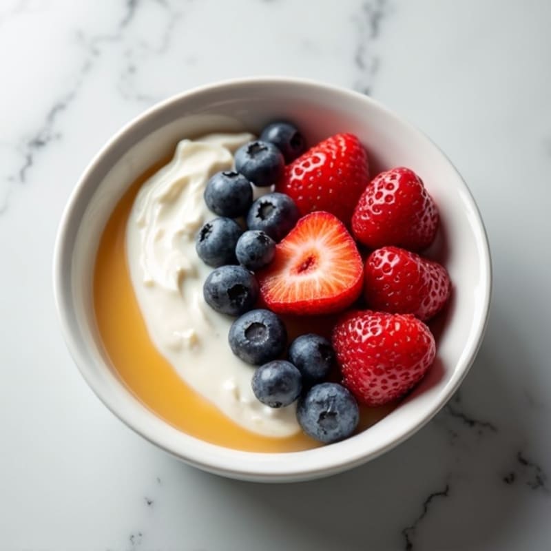 Silky Cottage Cheese and Greek Yogurt Protein Bowl with Berries