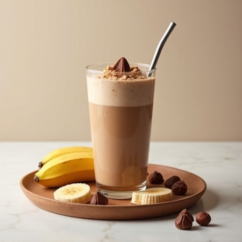 Peanut Butter Chocolate High-Protein Creamy Smoothie