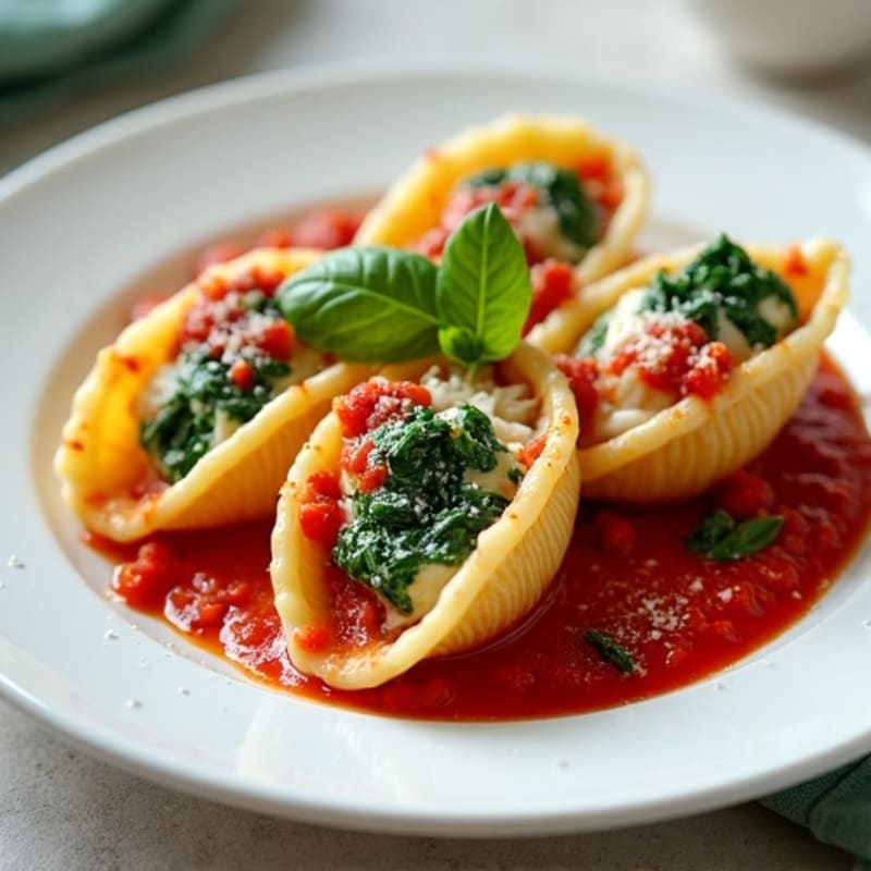 Protein-Packed Ricotta Spinach Stuffed Shells