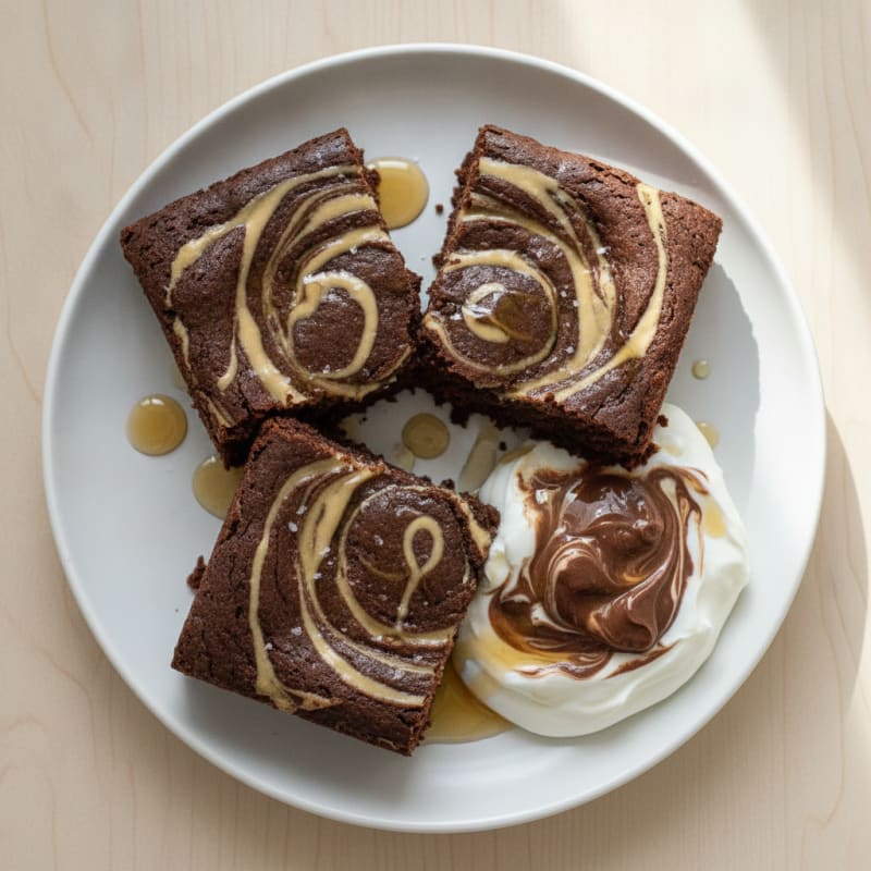 Tahini Swirl Brownies