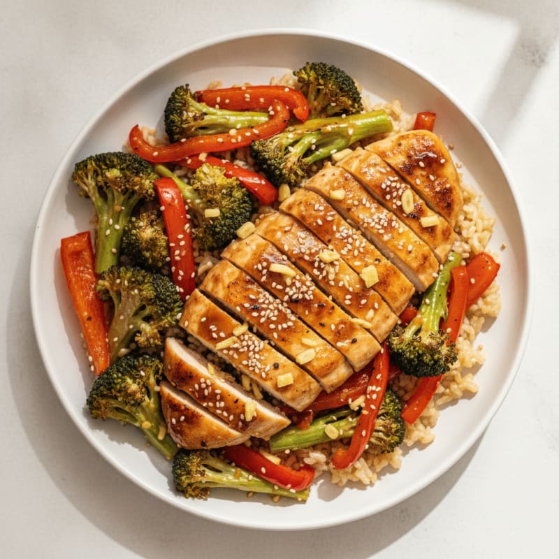 Teriyaki Chicken with Roasted Vegetables