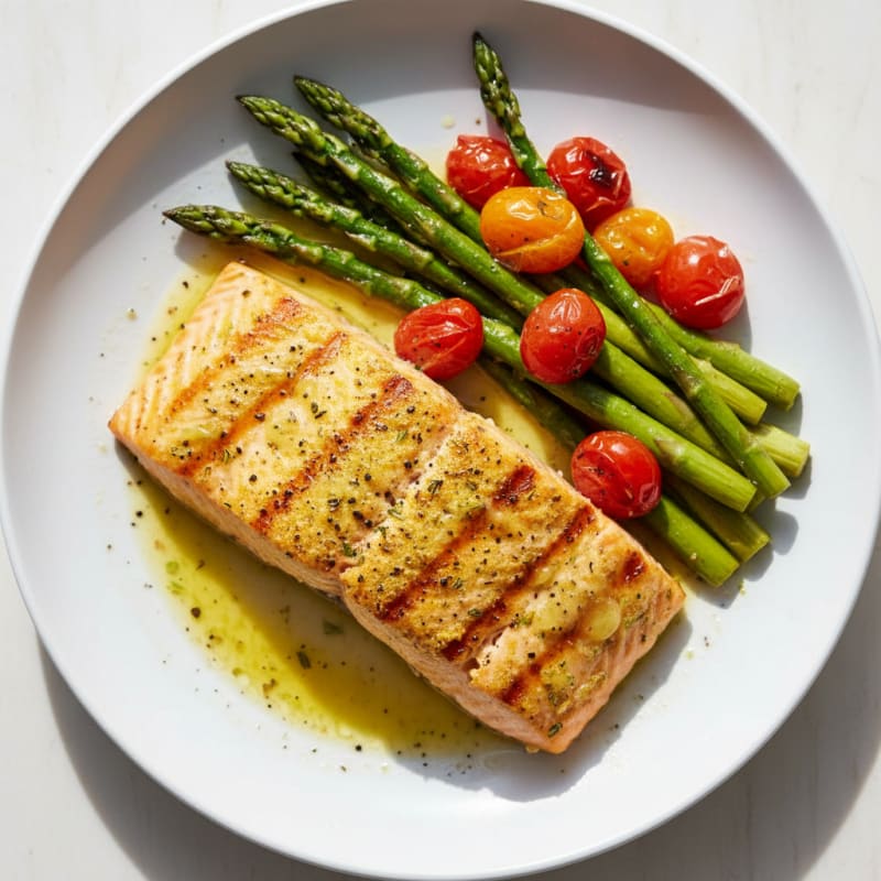 Golden Lemon-Herb Grilled Salmon