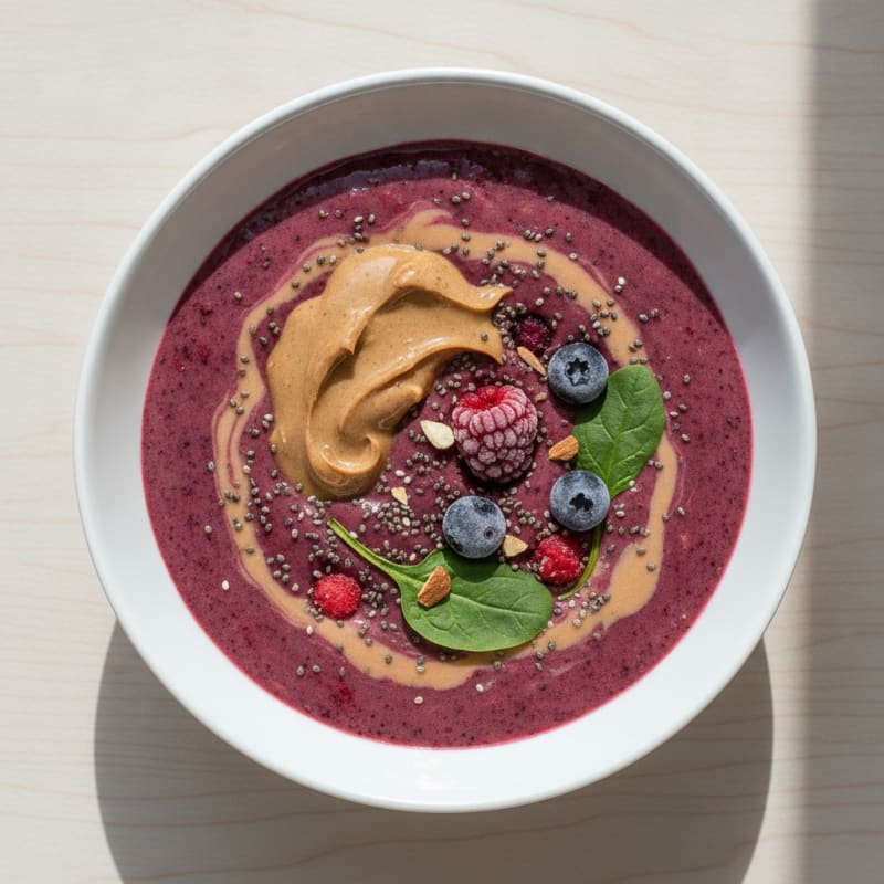 Berry-Almond Breakfast Smoothie