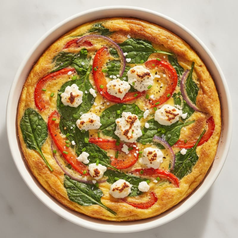 Garden Vegetable Frittata with Feta