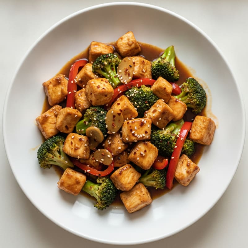 Ginger-Garlic Chicken Stir-Fry with Broccoli