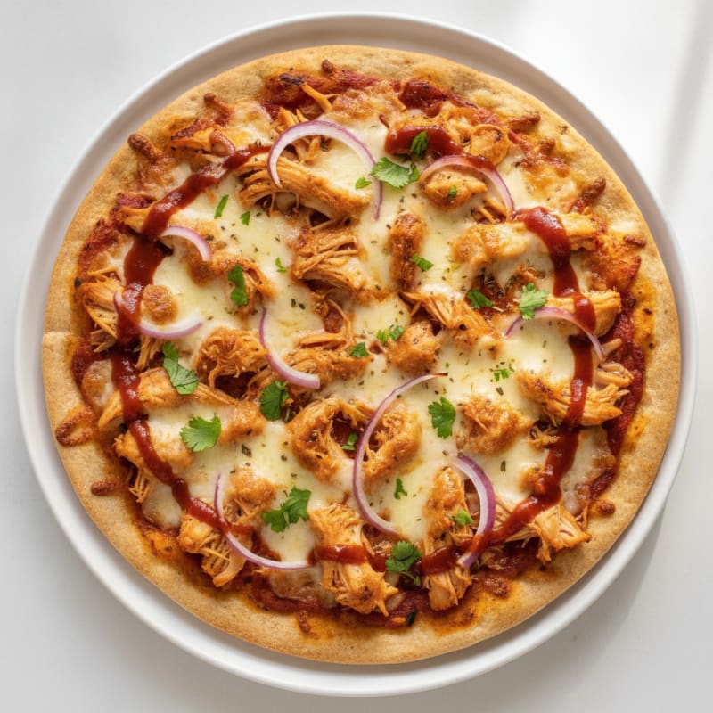 High-Protein BBQ Chicken Pizza