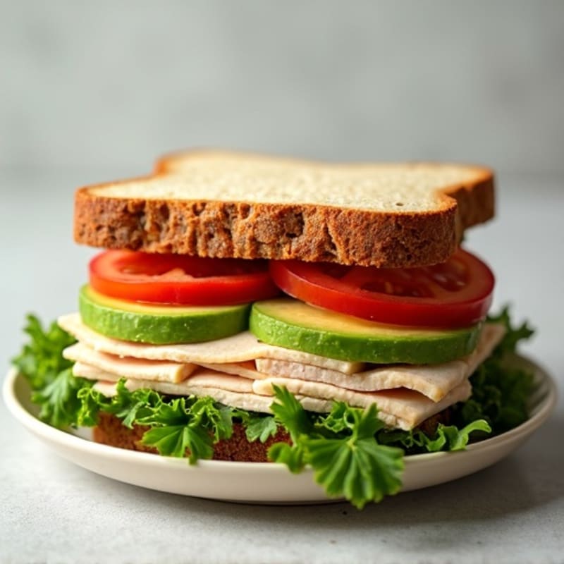 Stacked Turkey Club with Fresh Avocado