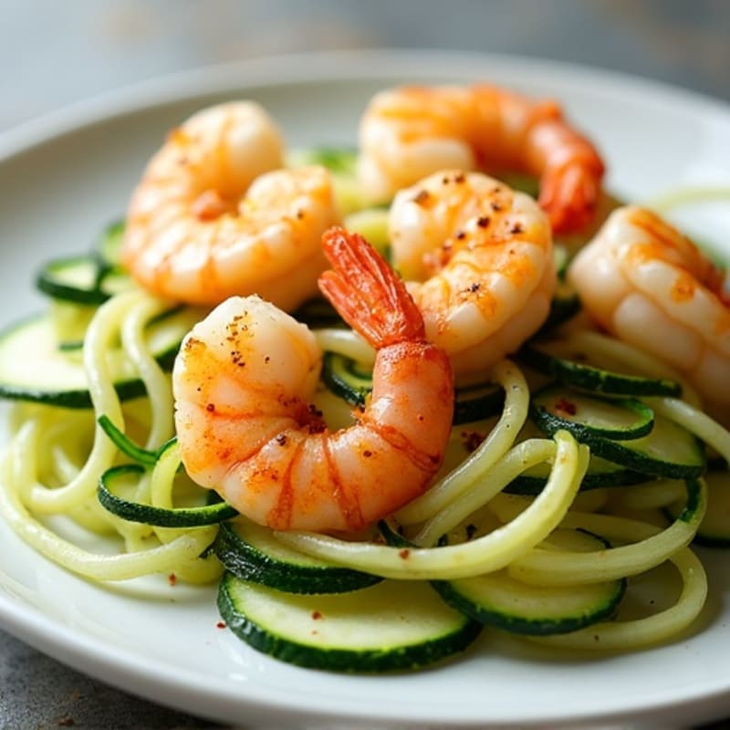 Citrus-Garlic Shrimp with Zucchini Noodles