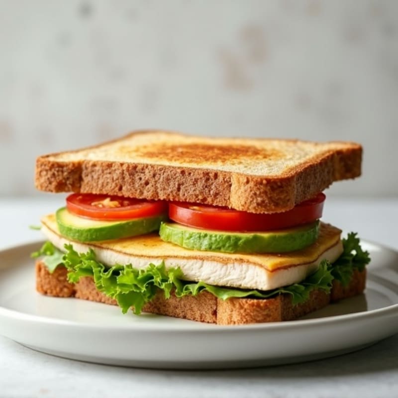 Lean Turkey and Fresh Veggie Sandwich
