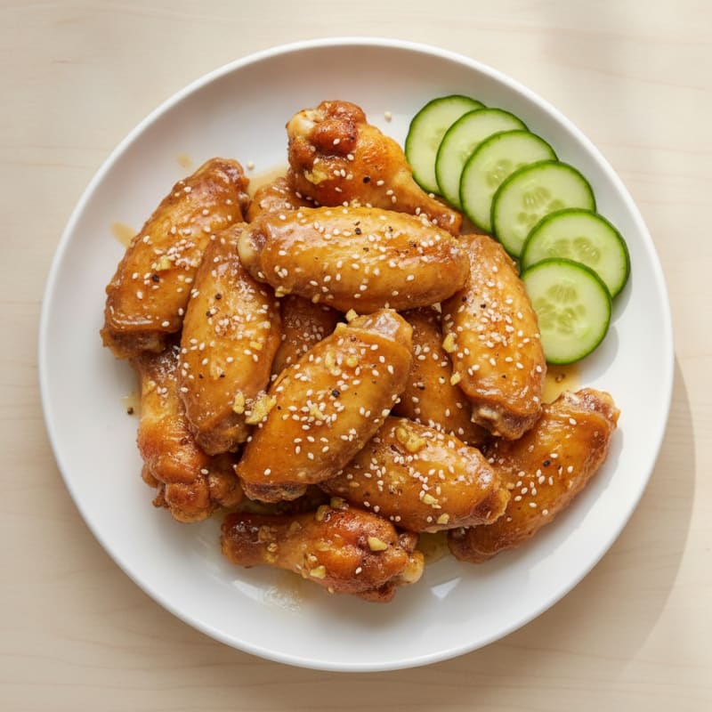 Honey-Garlic Glazed Chicken Wings