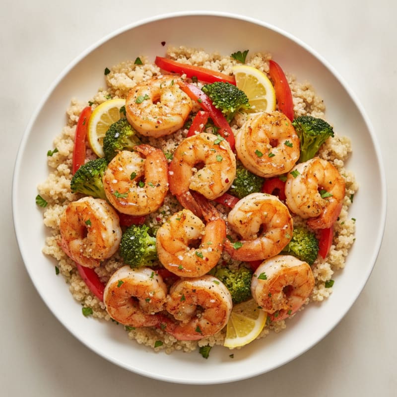 Garlic Butter Shrimp Power Bowl