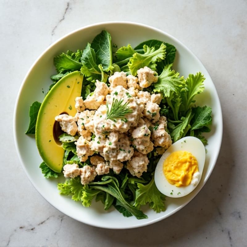 Creamy Lemon-Herb Tuna Salad with Crisp Greens