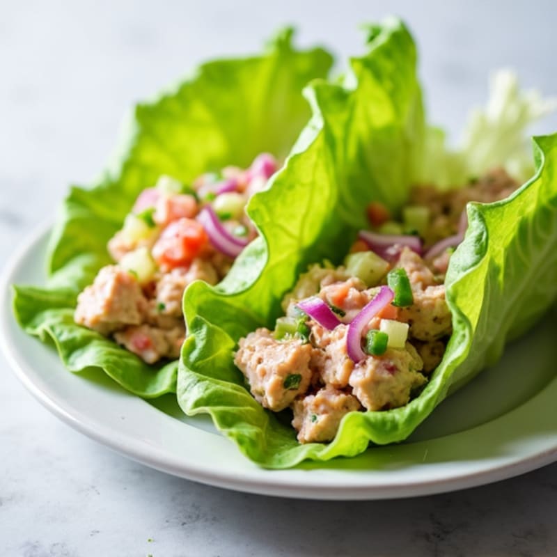 Tuna Salad Lettuce Wraps