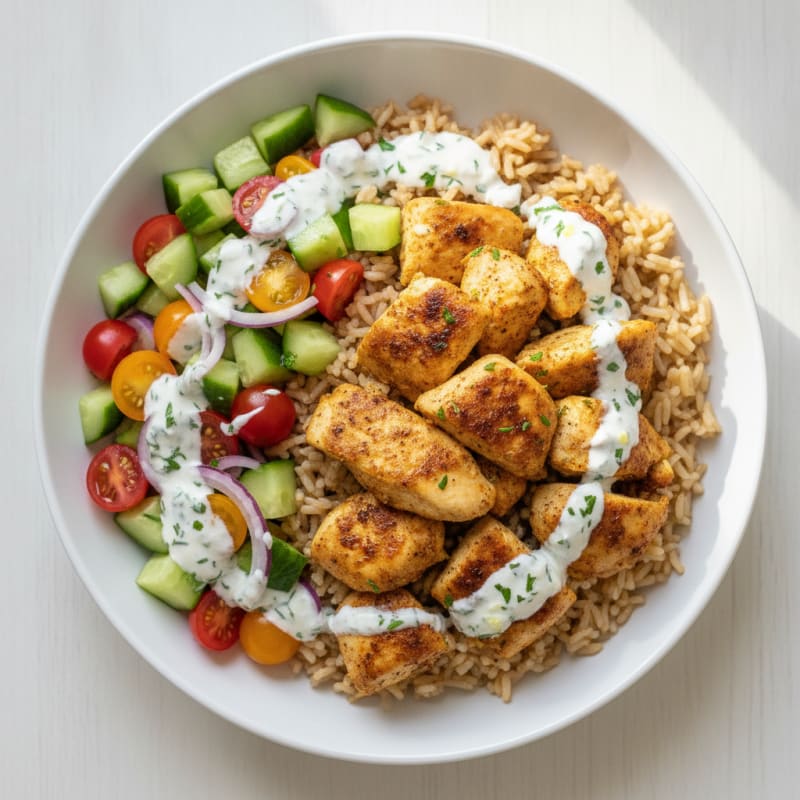 Chicken Shawarma Rice Bowl