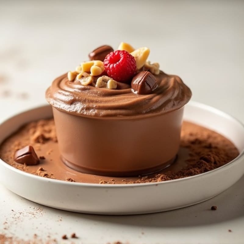 Creamy Chocolate Peanut Butter Protein Pudding
