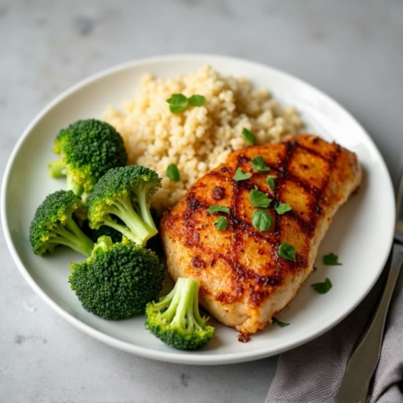 Crispy Baked Ginger-Garlic Chicken with Broccoli
