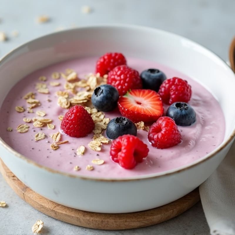 Silky Greek Yogurt Protein Pudding with Berries