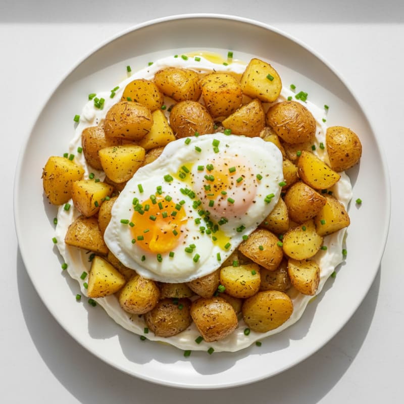 Creamy Herb-Roasted Potatoes and Eggs
