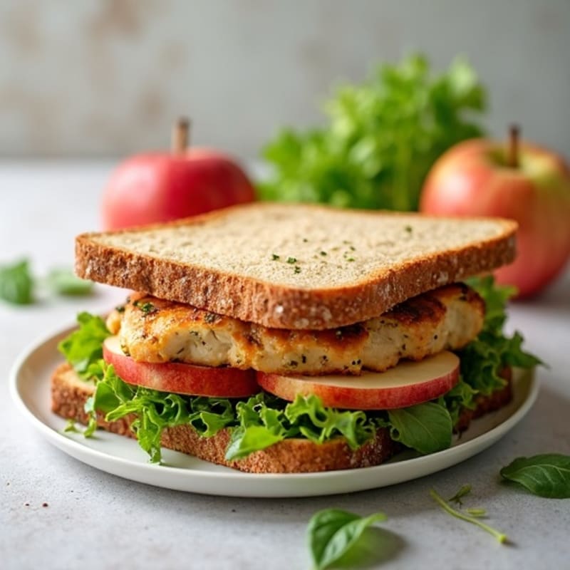 Herb-Roasted Chicken and Apple Salad Sandwich