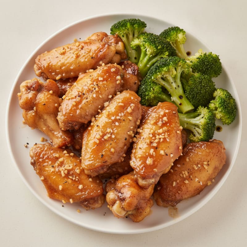 Honey-Garlic Glazed Chicken Wings