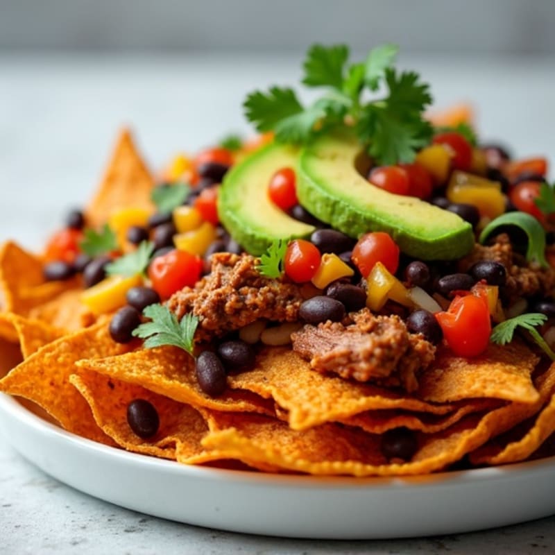 Pulled Pork Loaded Crispy Sweet Potato Nachos