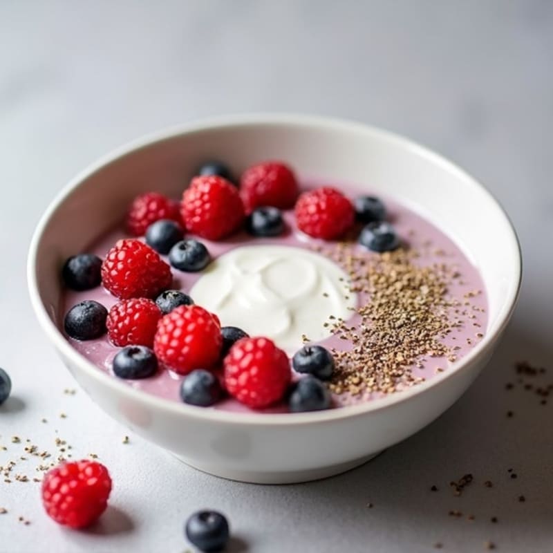 Silky Coconut Berry Chia Seed Pudding