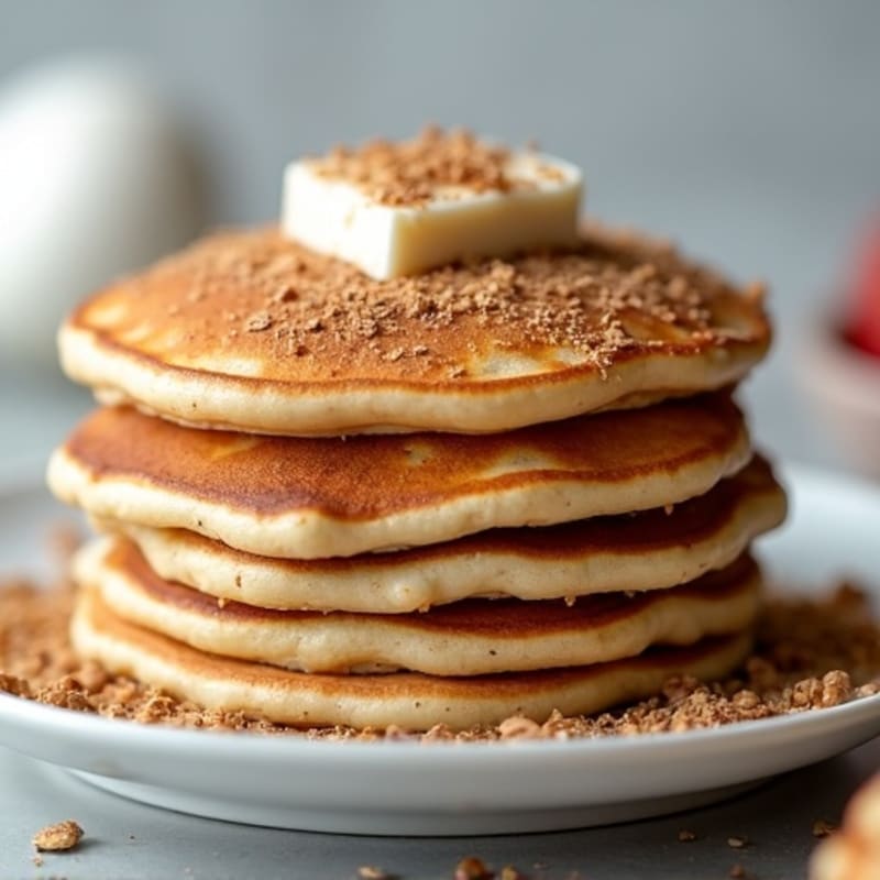 Fluffy High-Protein Cinnamon Pancakes