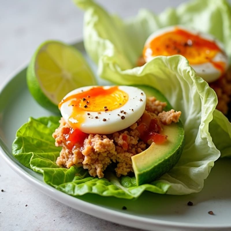 Spicy Sriracha Tuna Lettuce Wrap