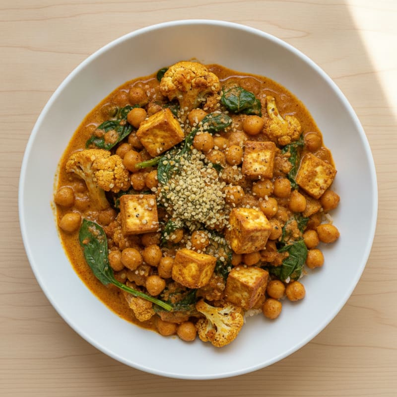 Roasted Vegetable and Chickpea Curry