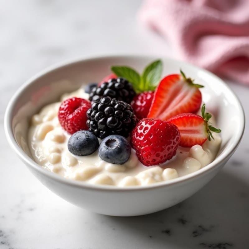 Creamy Protein-Rich Cottage Bowl with Fresh Berries
