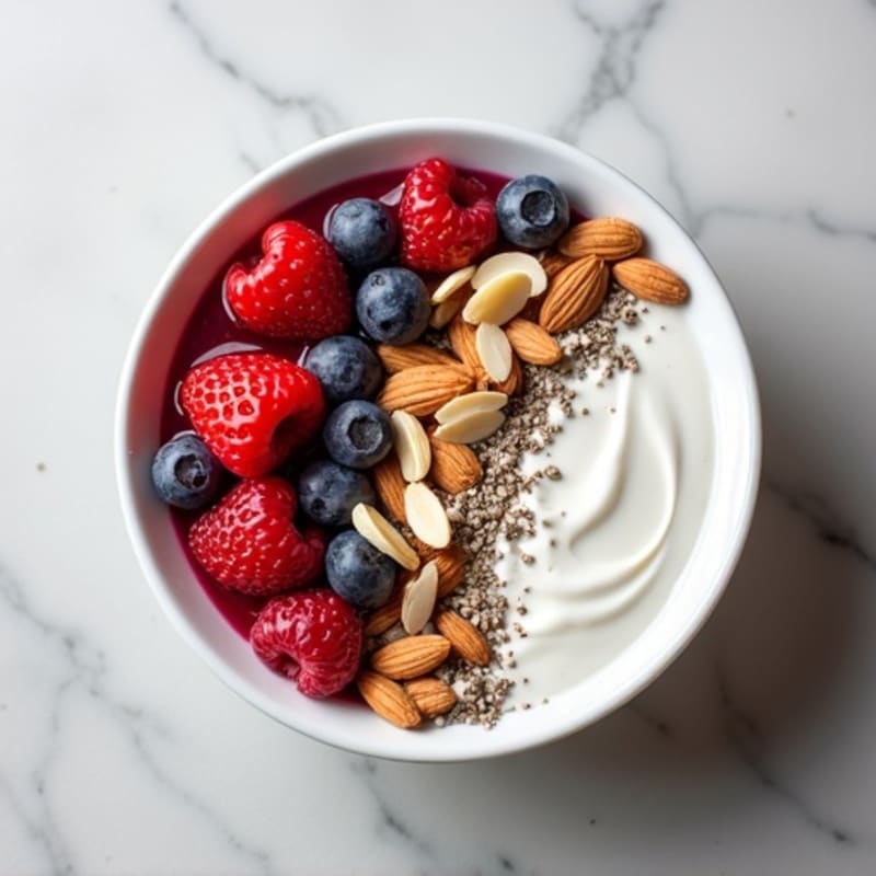 Silky Protein Greek Yogurt Bowl with Berries