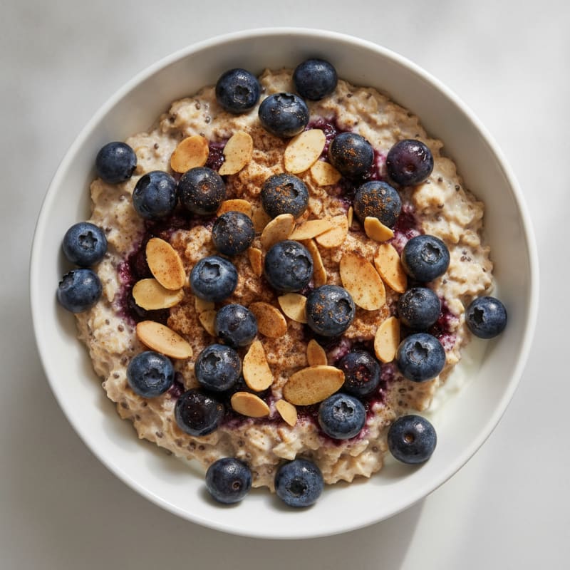 Blueberry Almond Overnight Oats