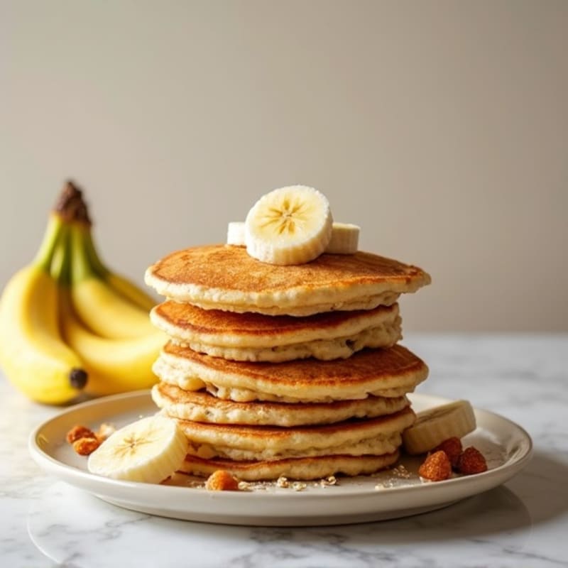 Fluffy Protein Banana Pancakes