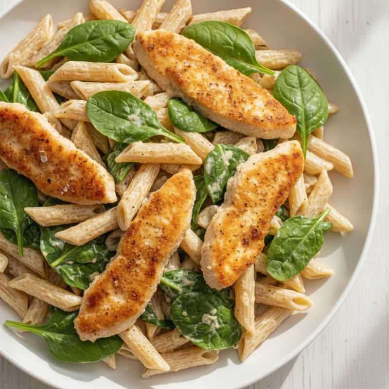 Garlic Parmesan Chicken Alfredo Pasta