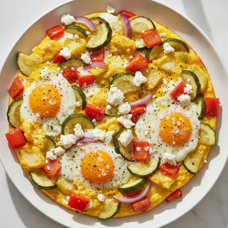 Sheet Pan Eggs with Roasted Vegetables