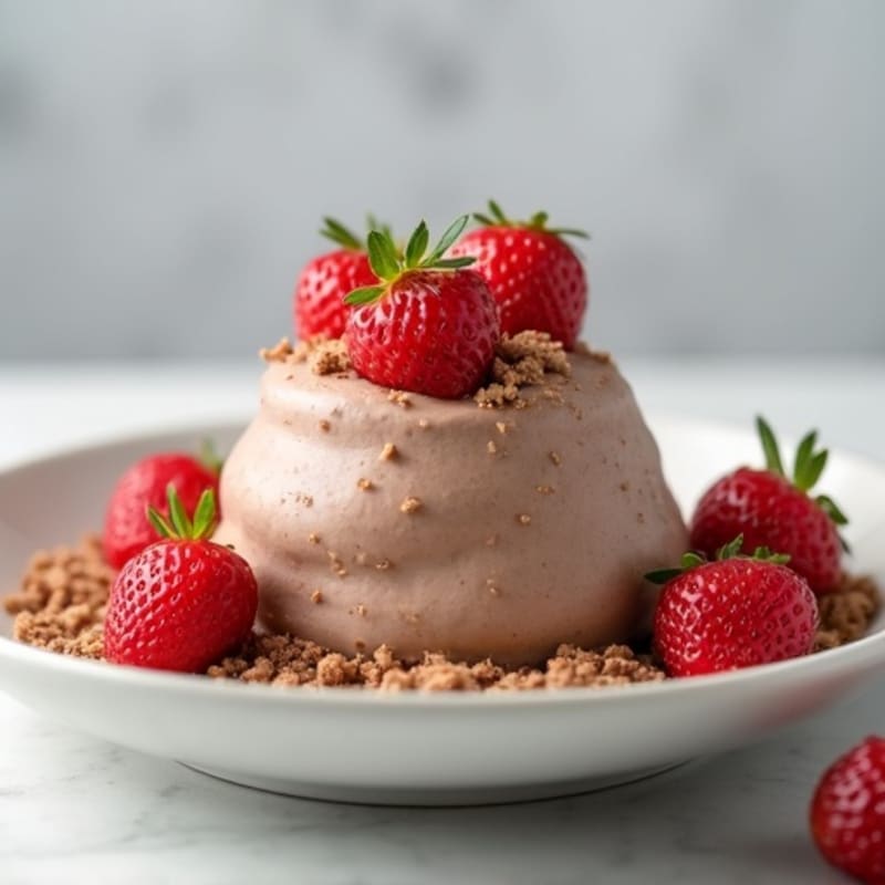 Protein Yogurt Mousse with Cocoa and Almond Butter
