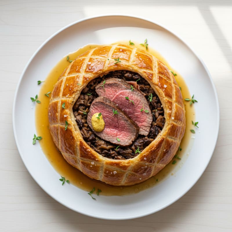 Tender Beef Wellington with Crispy Puff Pastry