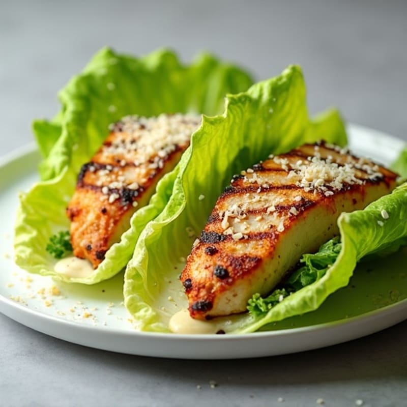 Grilled Chicken Caesar Lettuce Wrap